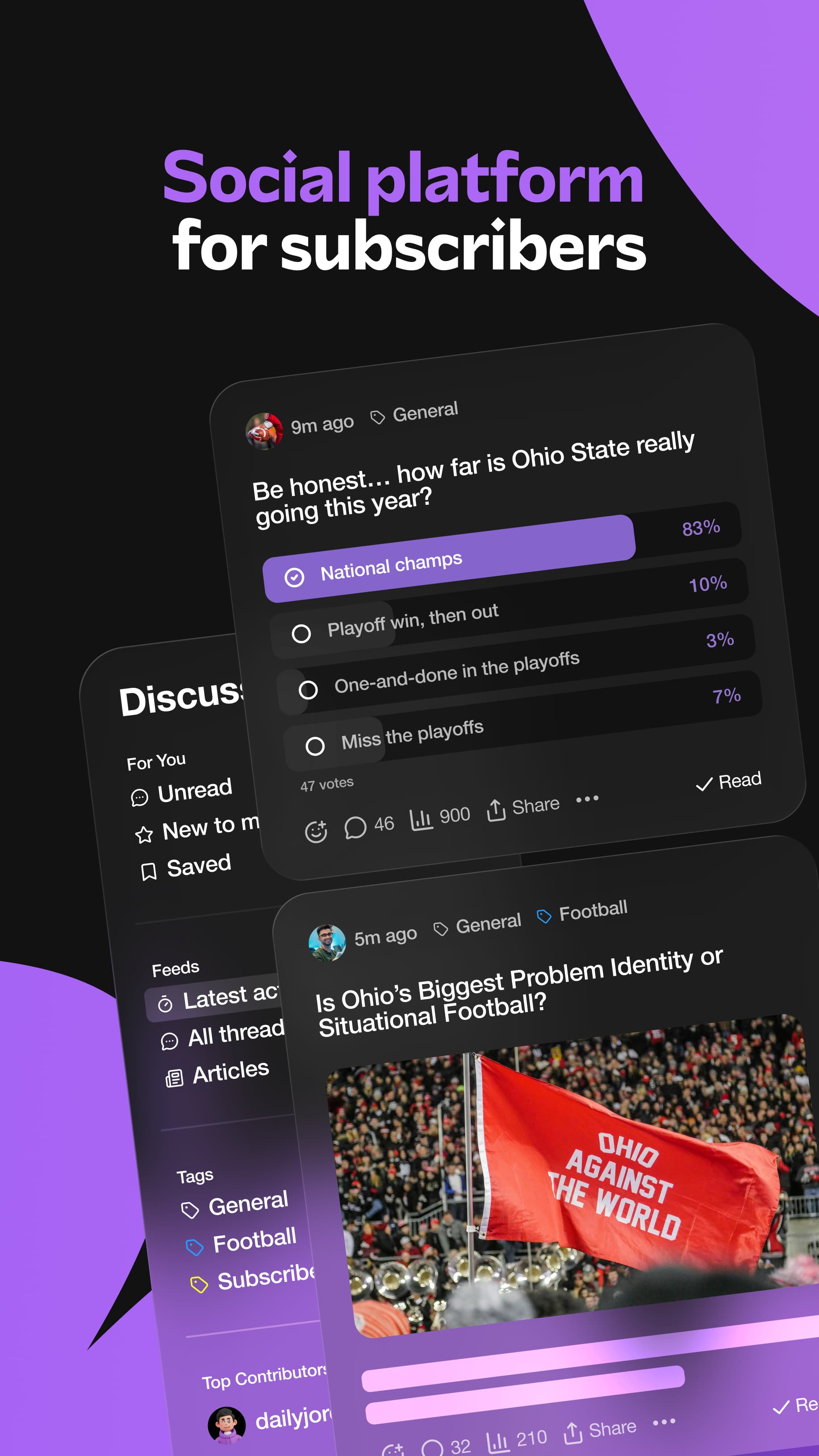 Discussions mobile