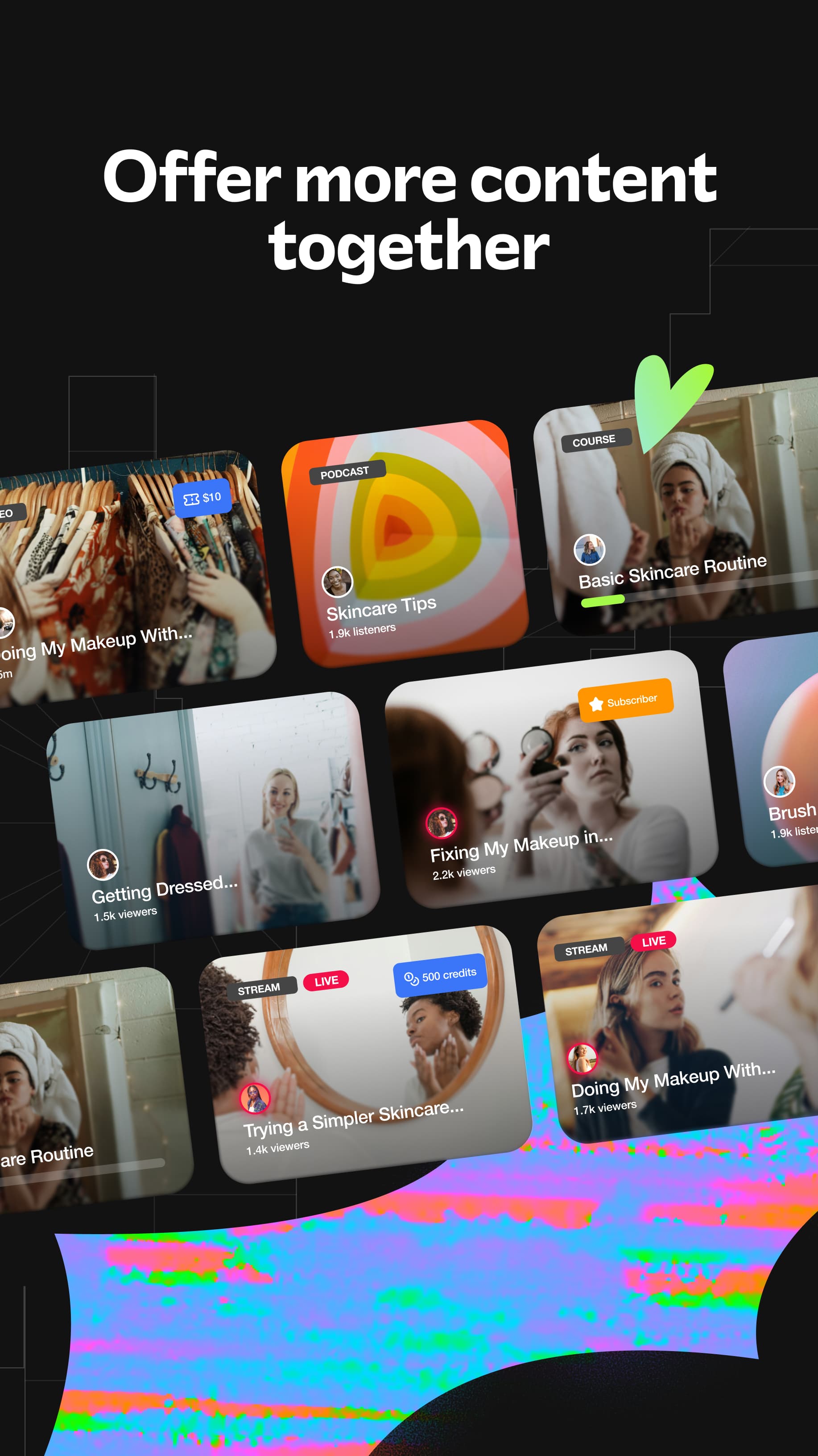 Democratized content mobile