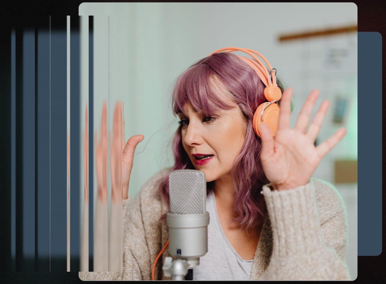 Digital creator recording high-quality content for their private community